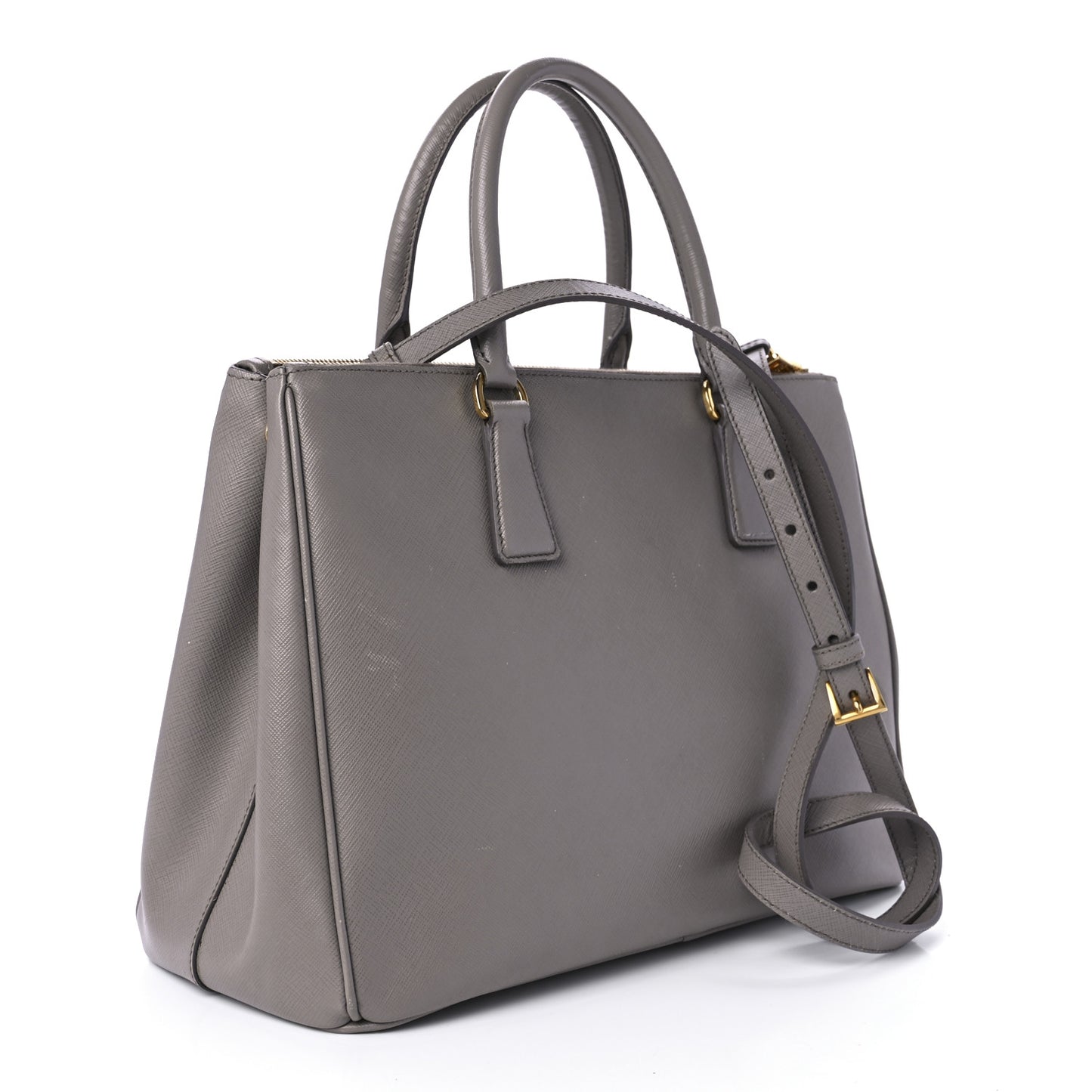 Saffiano Medium Galleria Double Zip Tote Argilla