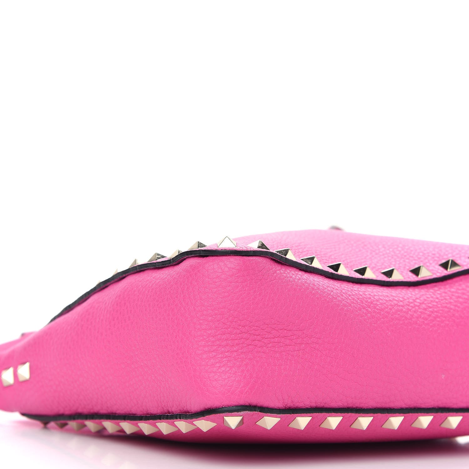 Valentino Garavani Pebbled Calfskin Mini Rockstud Flip-Lock Messenger Bag Pink Orchid 5 of 10