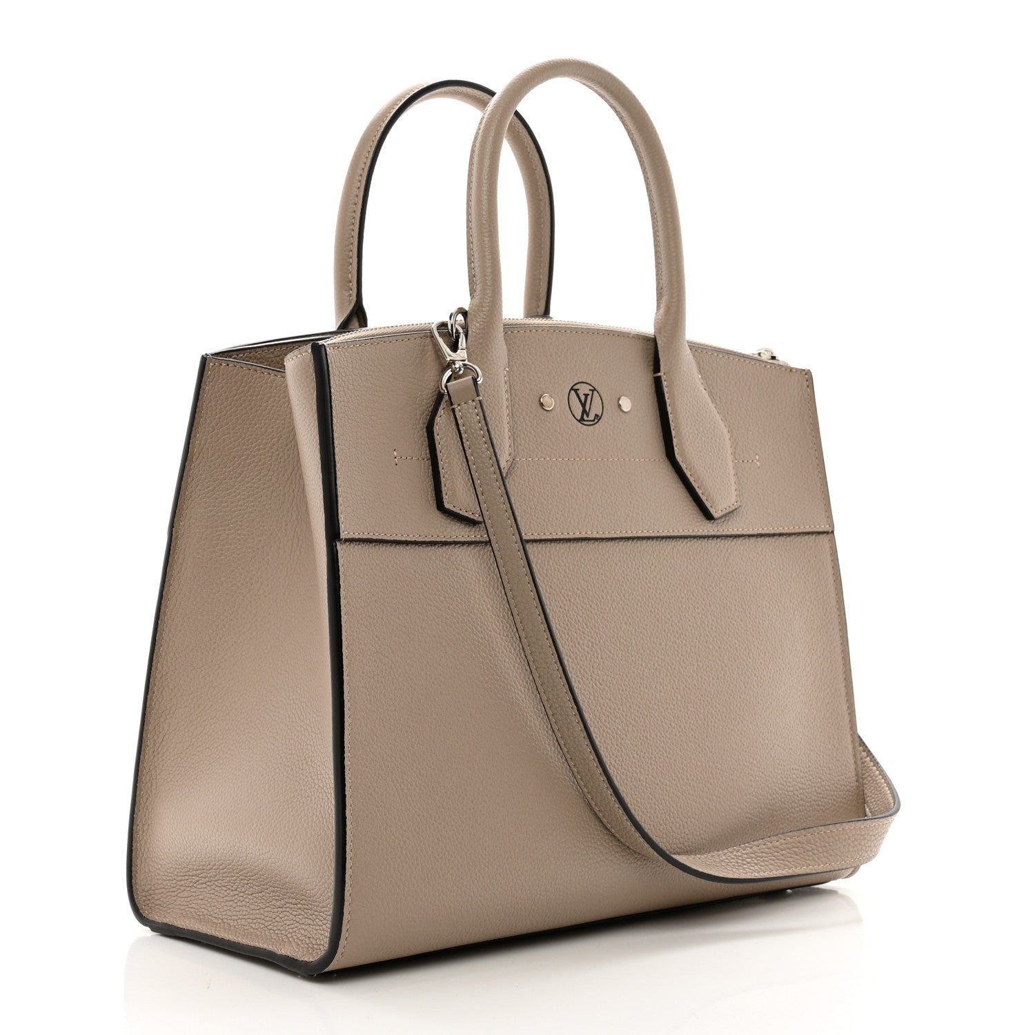 Louis Vuitton Taurillon City Steamer MM Galet 3 of 10