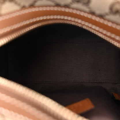 Gucci GG Supreme Web Mini GG Top Handle Bag Beige Ebony Dark Brown 5 of 10