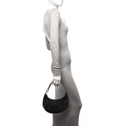 Celine Triomphe Canvas Calfskin Ava Shoulder Bag Tan 2 of 10