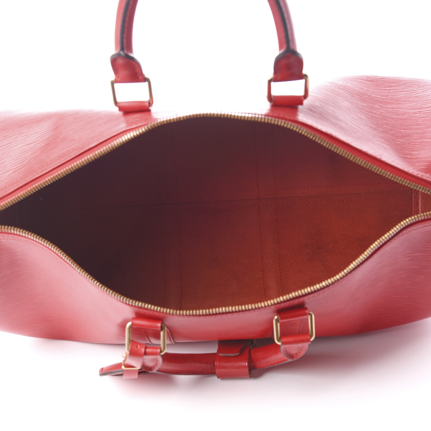 Louis Vuitton Epi Keepall 45 Castillan Red 4 of 10