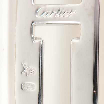 Cartier 18K White Gold Diamond Bezel 19mm Tank Americaine Quartz Watch 8 of 10