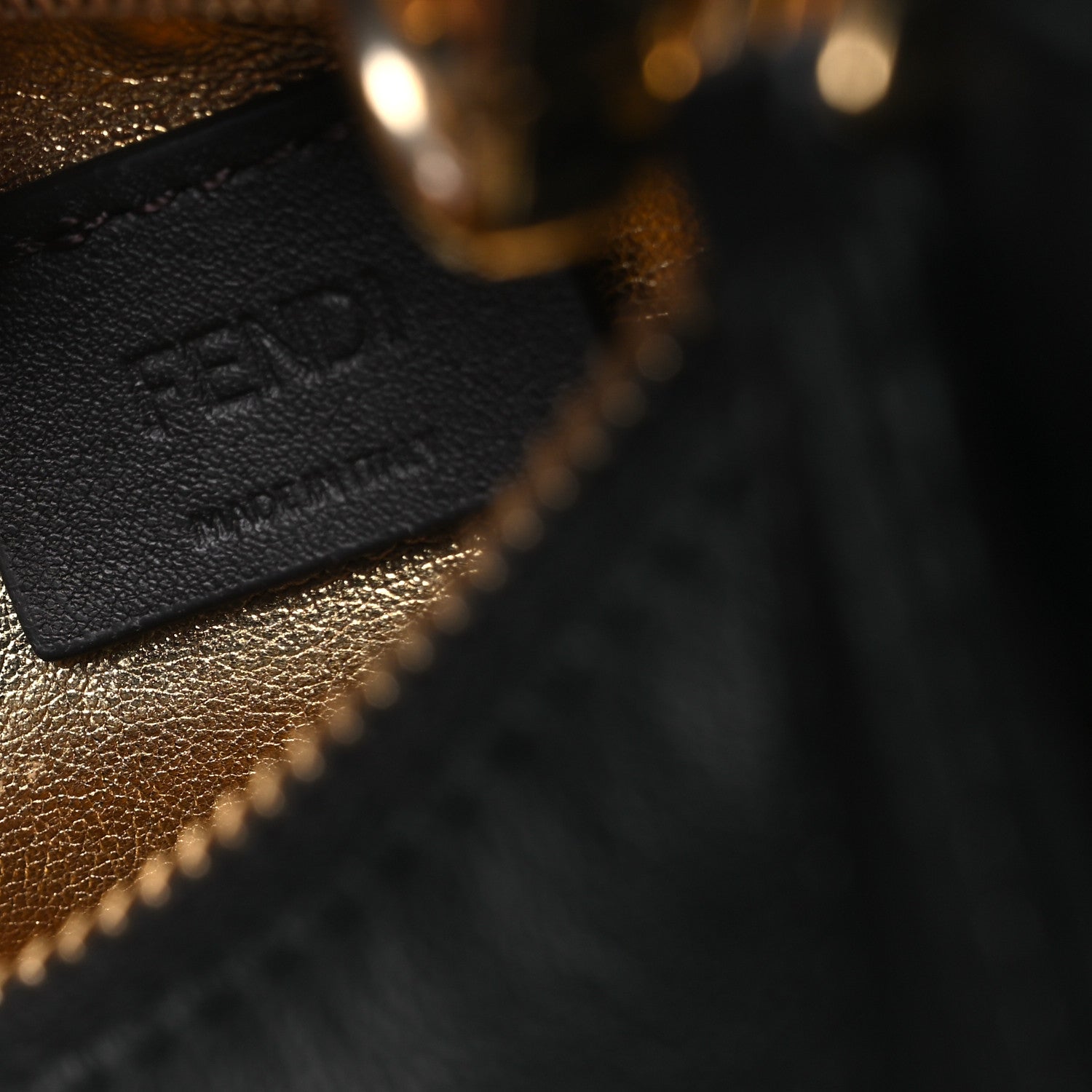 Fendi Vitello Grace Matte Nano Fendigraphy Hobo Charm Black 11 of 12