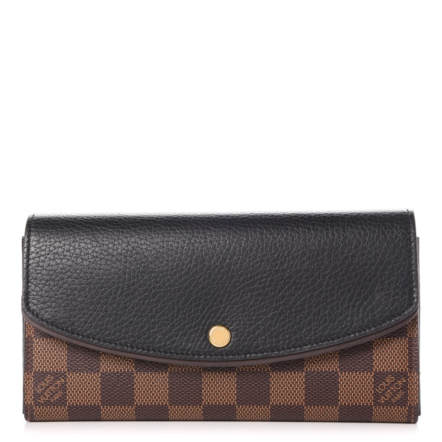 Louis Vuitton Damier Ebene Normandy Wallet Black 1 of 7