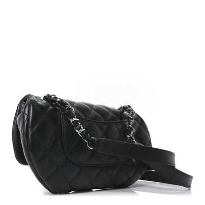 Chanel Calfskin Quilted CC Uniform Flap Belt Bag Black 3 of 10