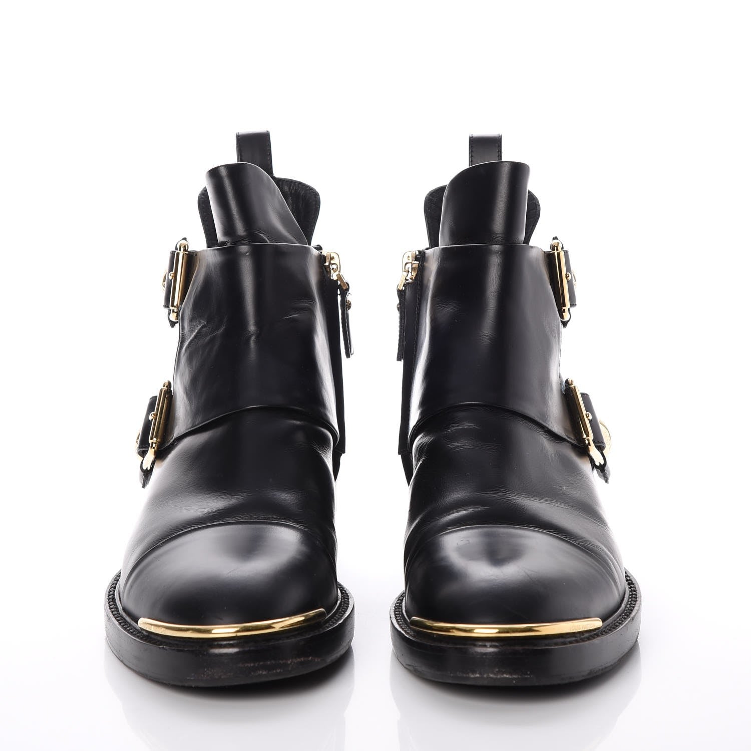 Louis Vuitton Calfskin Valley Flat Ankle Boots 37 Black 2 of 9
