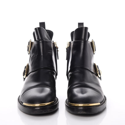 Louis Vuitton Calfskin Valley Flat Ankle Boots 37 Black 2 of 9