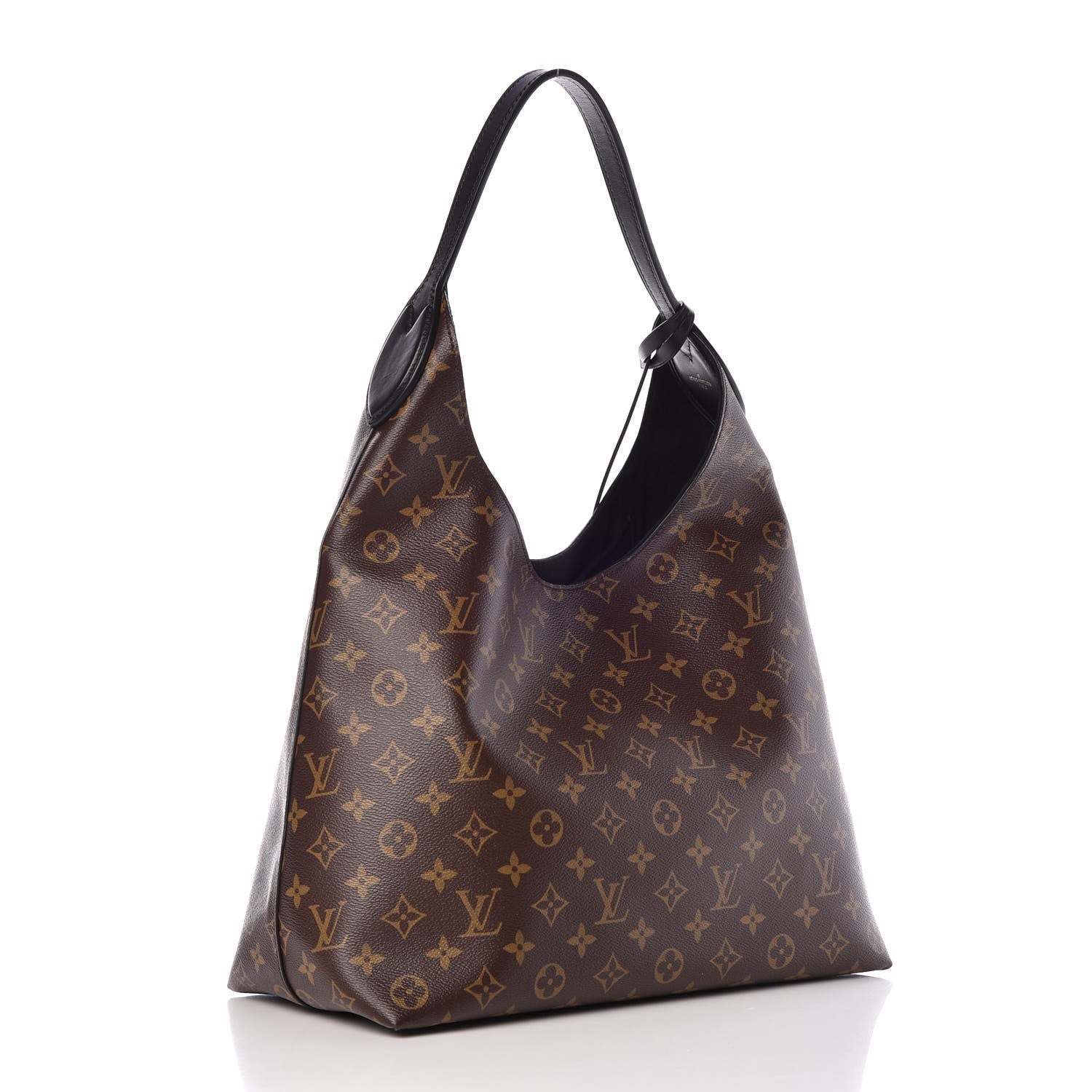 Louis Vuitton Monogram Flower Hobo Black 3 of 8