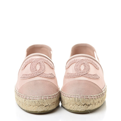 Chanel Mesh Grosgrain CC Espadrilles 36 Pink 2 of 10