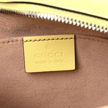 Gucci Calfskin Matelasse Small GG Marmont Chain Shoulder Bag Banana 6 of 16