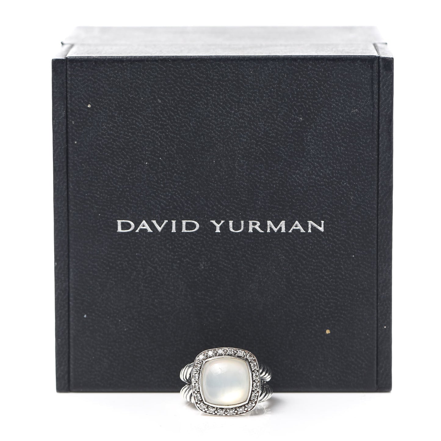 Sterling Silver Diamond Mother of Pearl 11mm Albion Ring 54 6.75