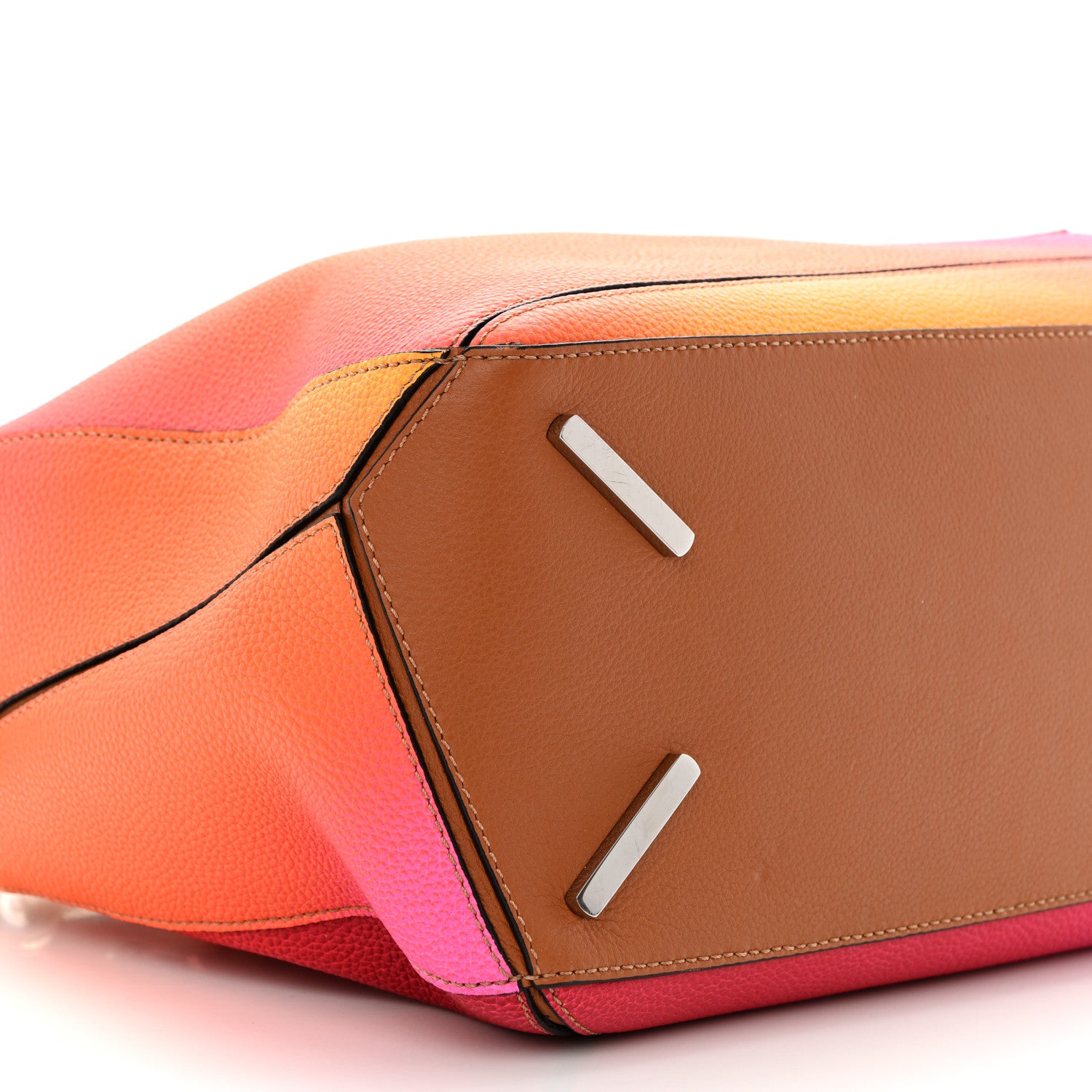 Loewe Calfskin Medium Puzzle Bag Orange Sunset 8 of 9