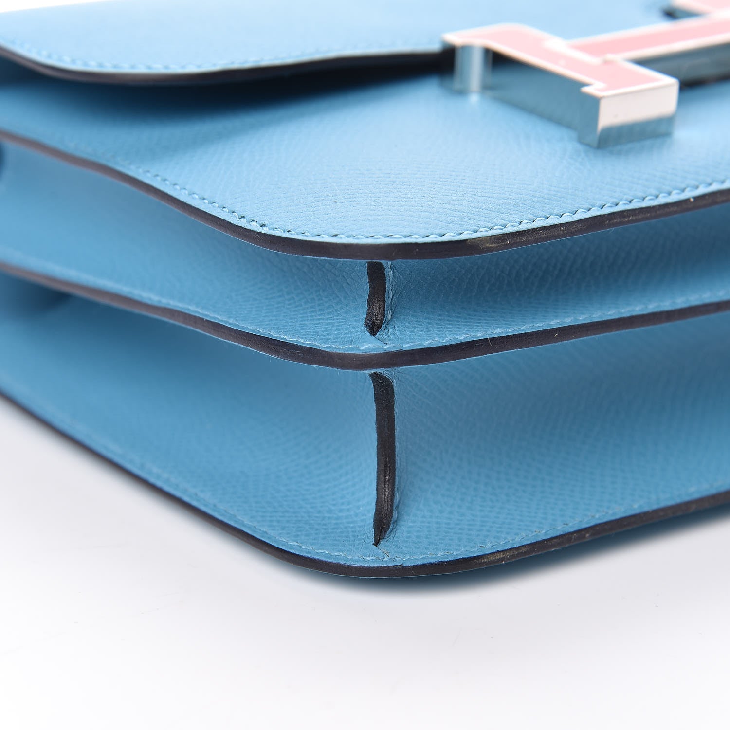 Hermes Epsom Constance 18 Bleu Du Nord Rouge De Coeur 10 of 22