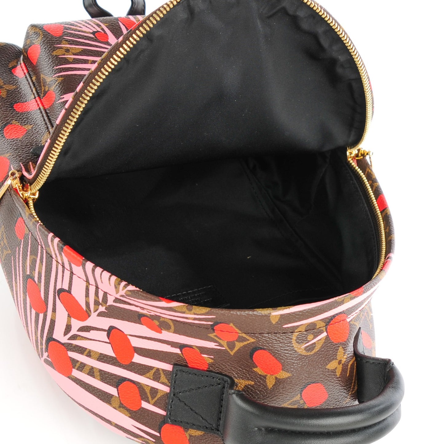 Monogram Jungle Dots Palm Springs Backpack PM Sugar Pink Poppy