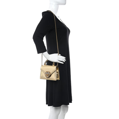 Dolce & Gabbana Metallic Nappa Small Devotion Envelope Top Handle Bag Gold 2 of 10