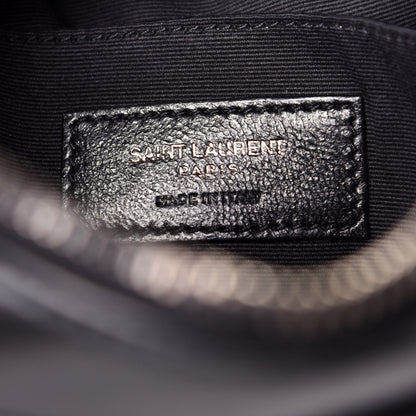 Saint Laurent Calfskin Matelasse Monogram Lou Camera Bag Black 6 of 10