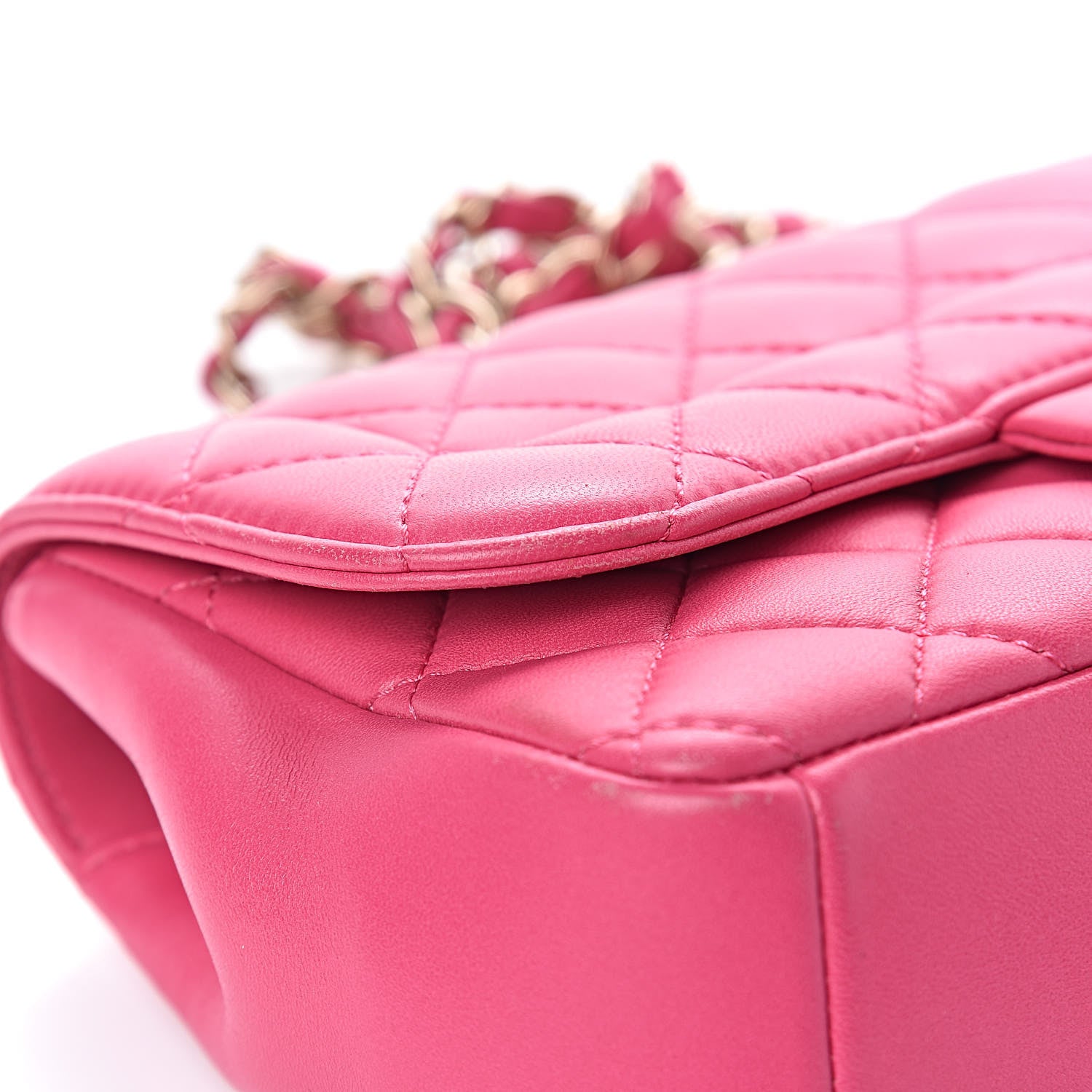 Chanel Lambskin Quilted Mini Mademoiselle Chic Flap Pink 12 of 15