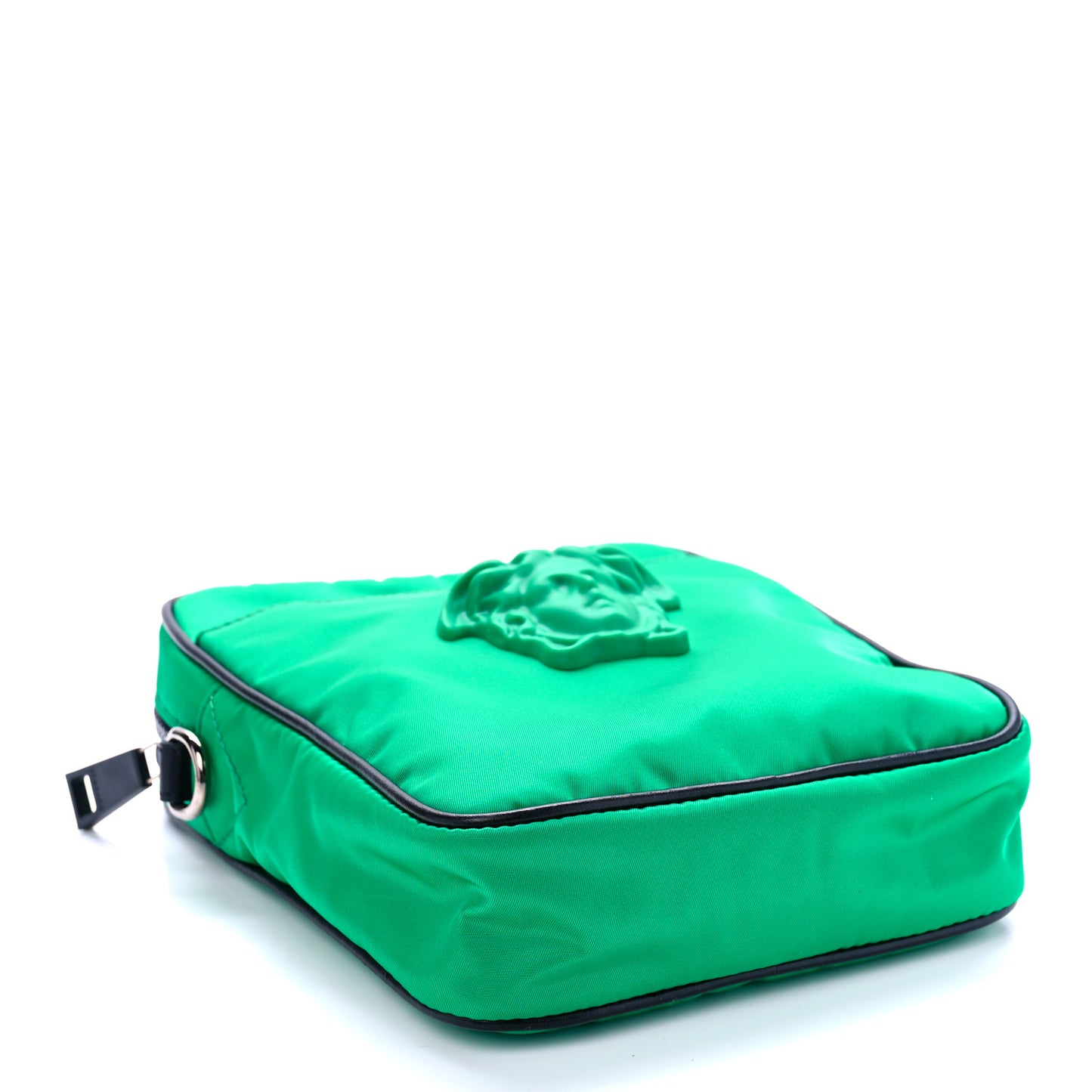 Nylon Palazzo Medusa Crossbody Bag Green