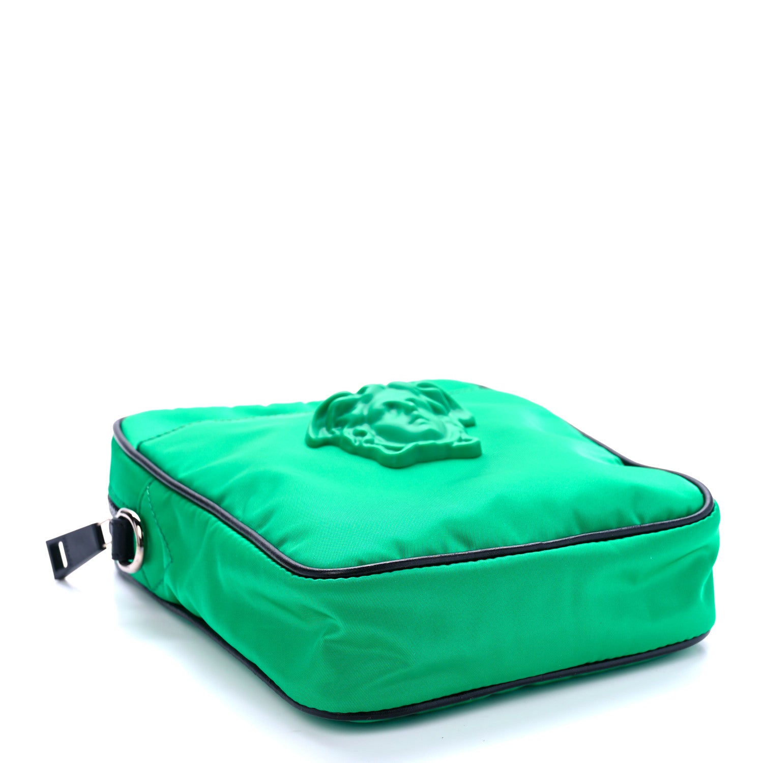 Versace Nylon Palazzo Medusa Crossbody Bag Green 4 of 10