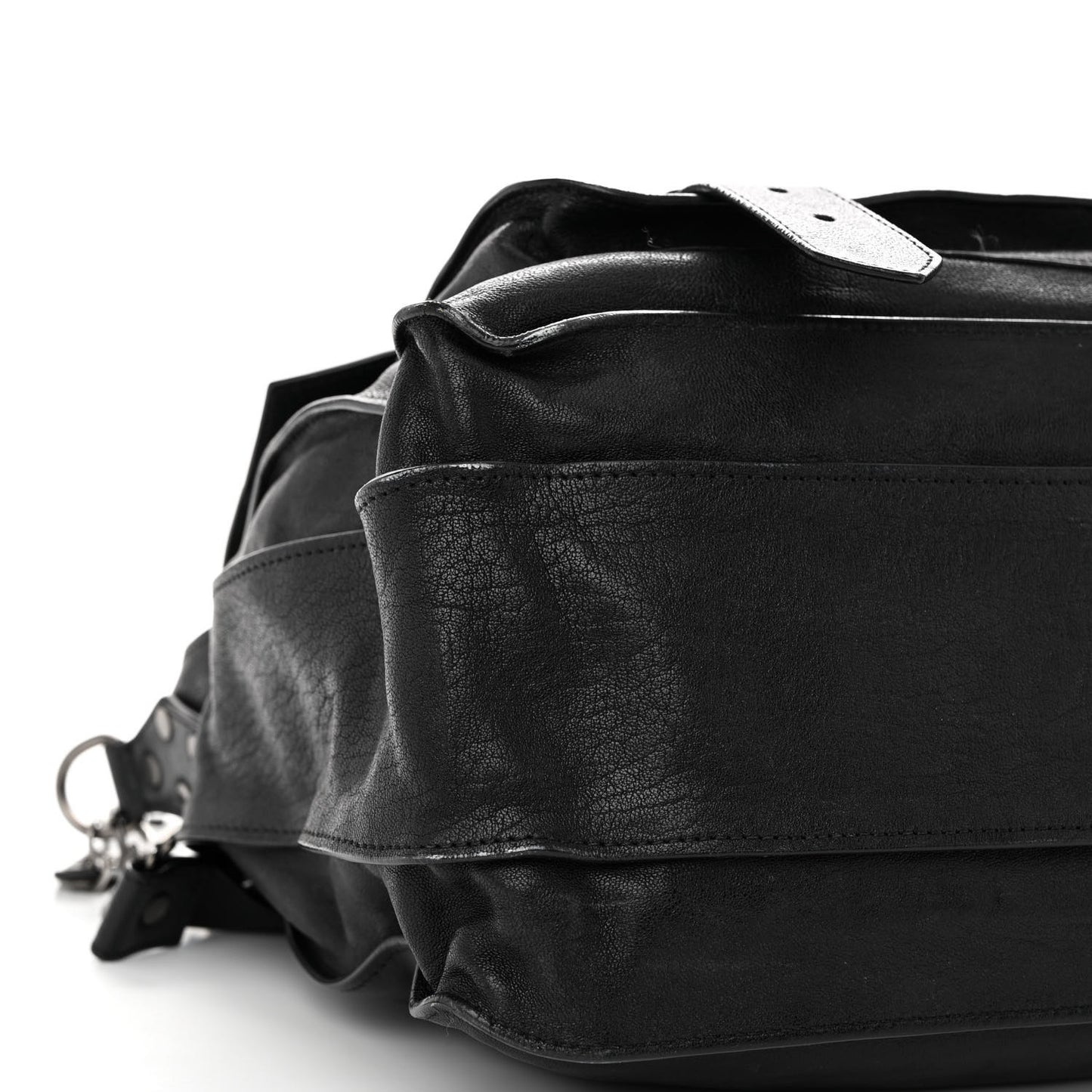Lambskin PS1 Large Satchel Black