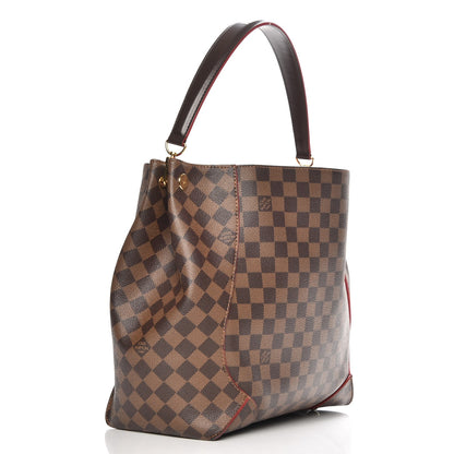 Louis Vuitton Damier Ebene Caissa Hobo Cherry 3 of 9