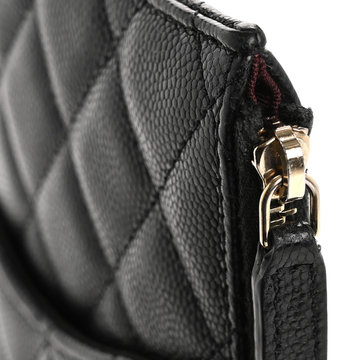 Chanel Iridescent Caviar Quilted Classic Flat Wallet Pouch Black 12 of 12