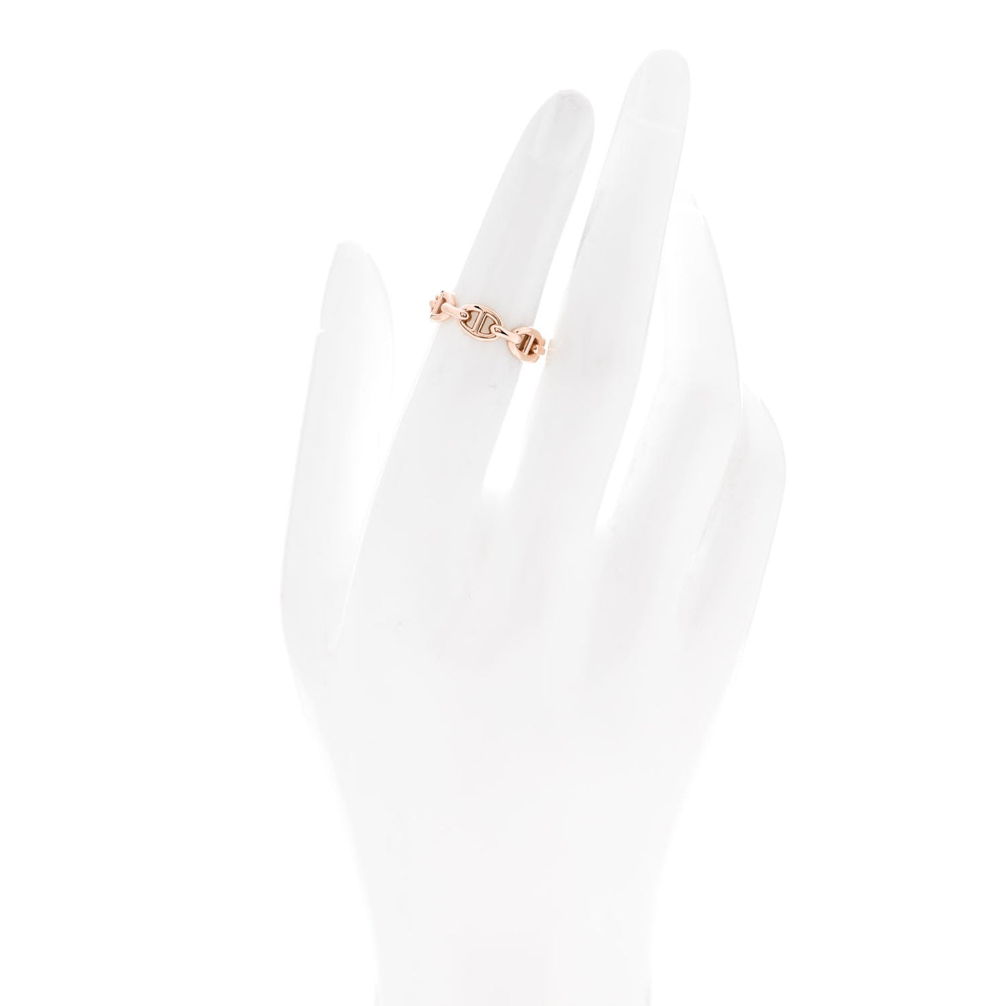 18K Rose Gold PM Chaine D'Ancre Enchainee Ring 51 5.75