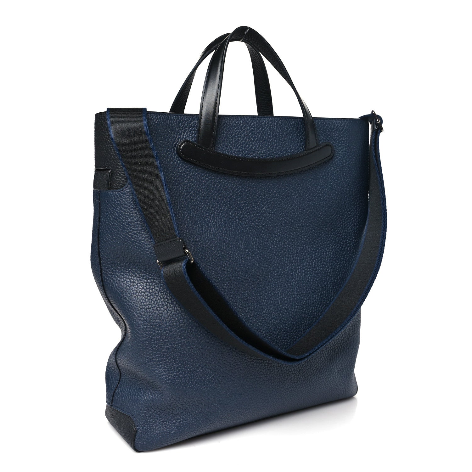Delvaux Taurillon Soft Magritte Tote Navy Black 3 of 9