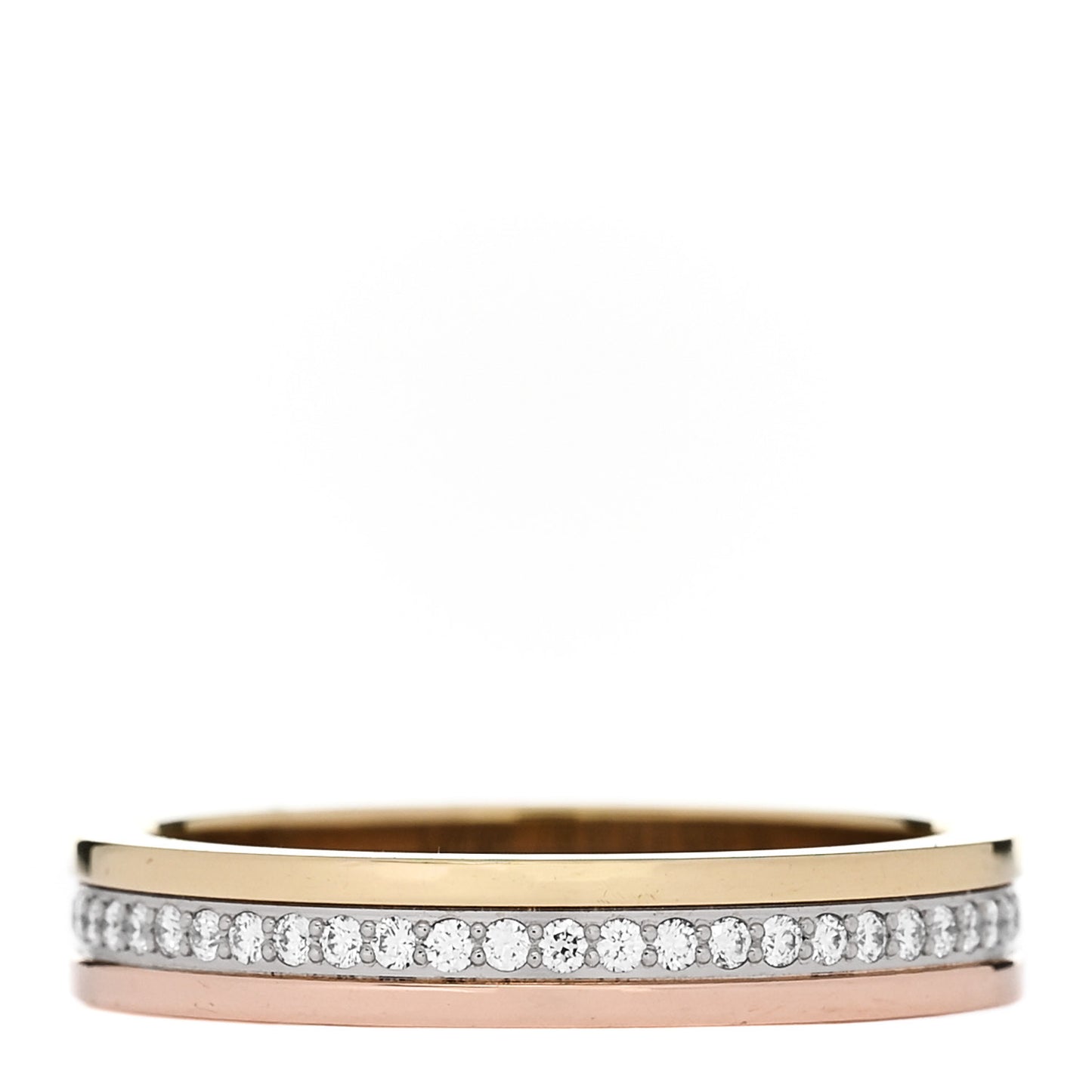 18K White Yellow Pink Gold Diamond 3.5mm Vendome Louis Cartier Wedding Band Ring 53 6.5