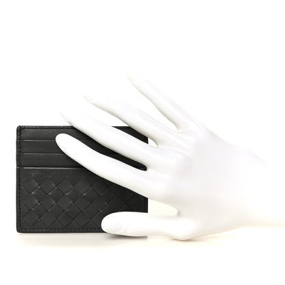 Bottega Veneta Nappa Intrecciato Card Holder Ardoise 2 of 9