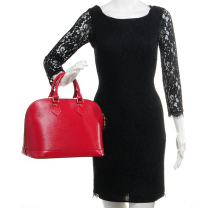 Louis Vuitton Epi Alma PM Rouge 2 of 10