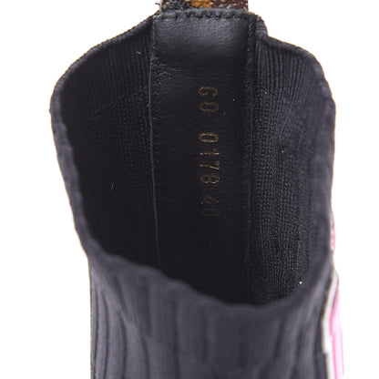 Louis Vuitton Stretch Fabric LV Black Heart Sock Sneaker 40 Black 8 of 8