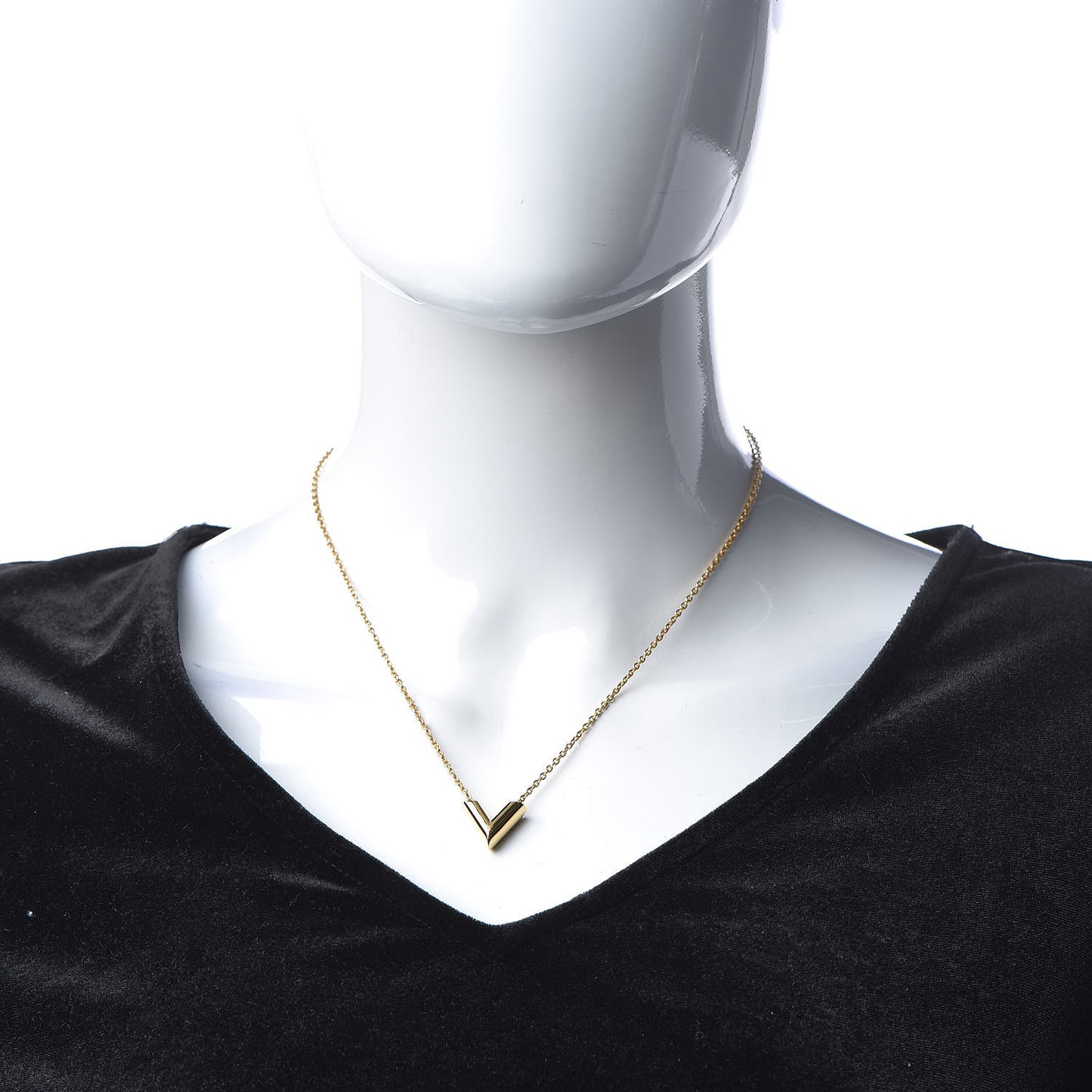 Essential V Necklace Gold