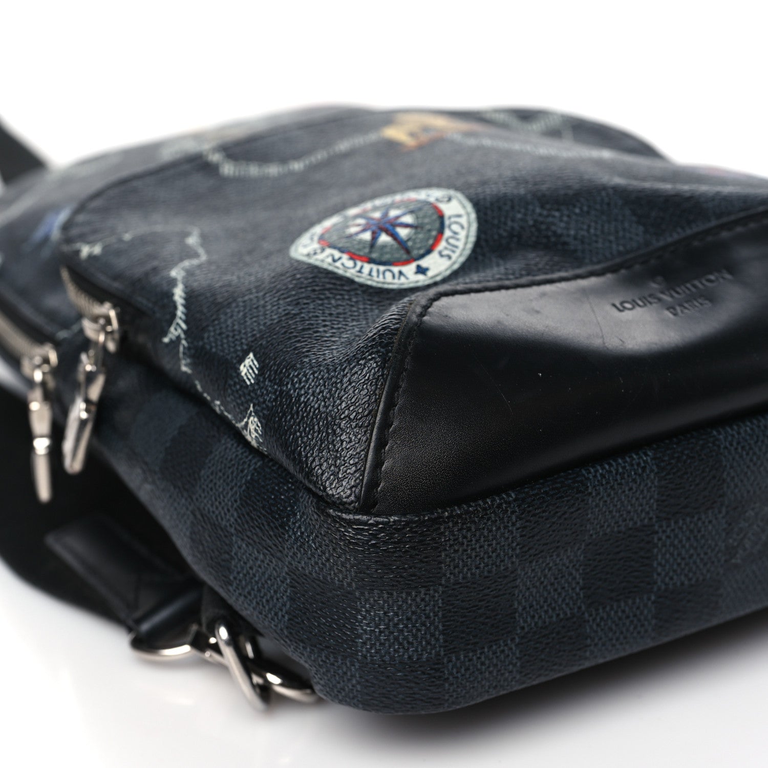 Louis Vuitton Damier Graphite World Map Avenue Sling Backpack 8 of 12
