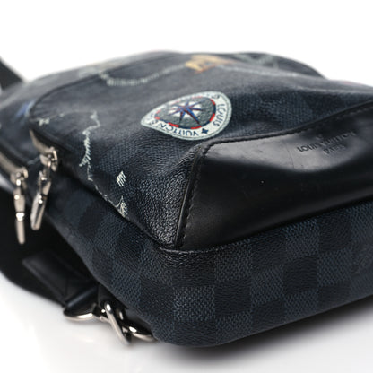 Louis Vuitton Damier Graphite World Map Avenue Sling Backpack 8 of 12