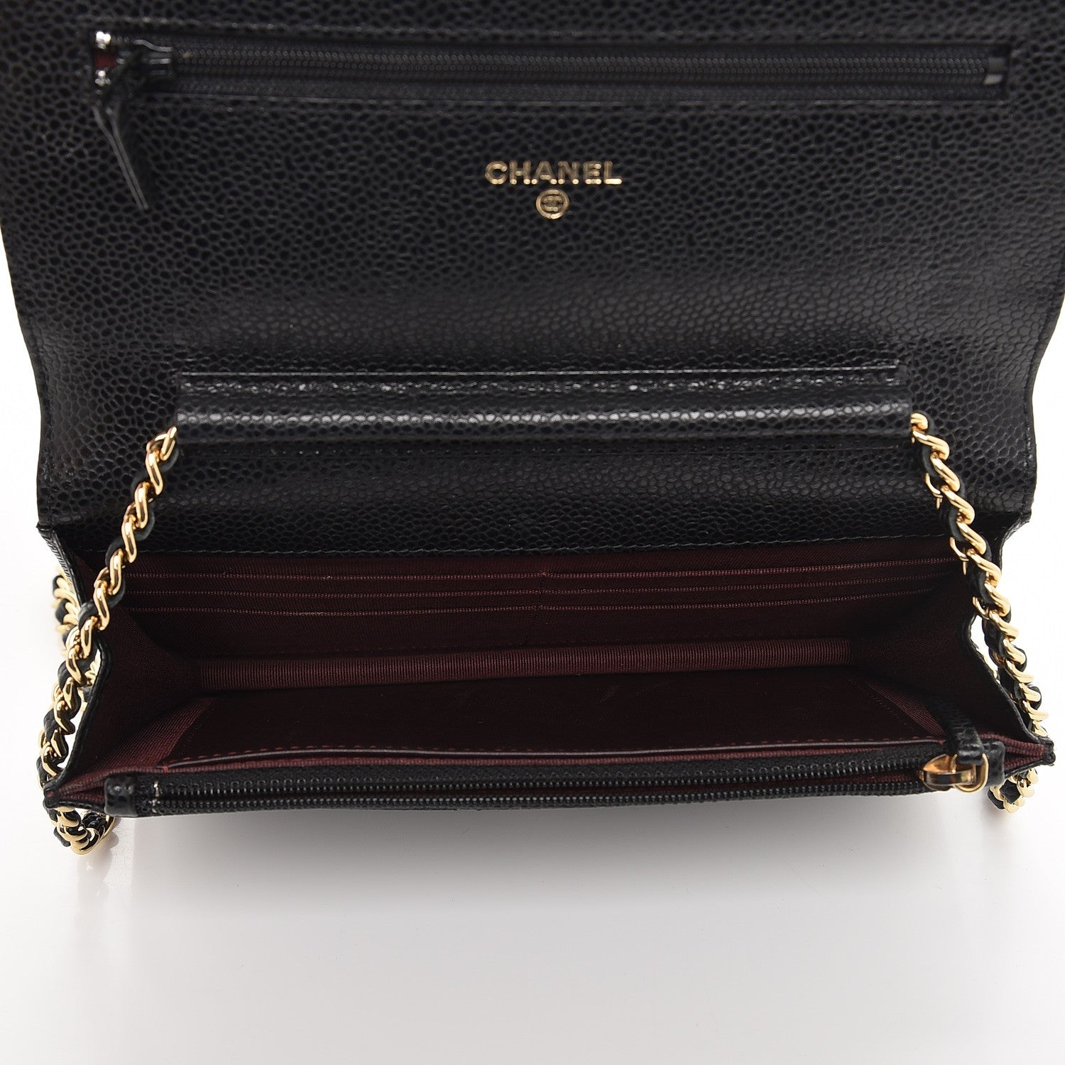 Chanel Caviar Quilted Wallet On Chain WOC Black 5 of 8
