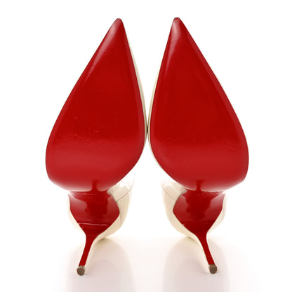 Christian Louboutin Patent So Kate 120 Pumps 39 White 5 of 12