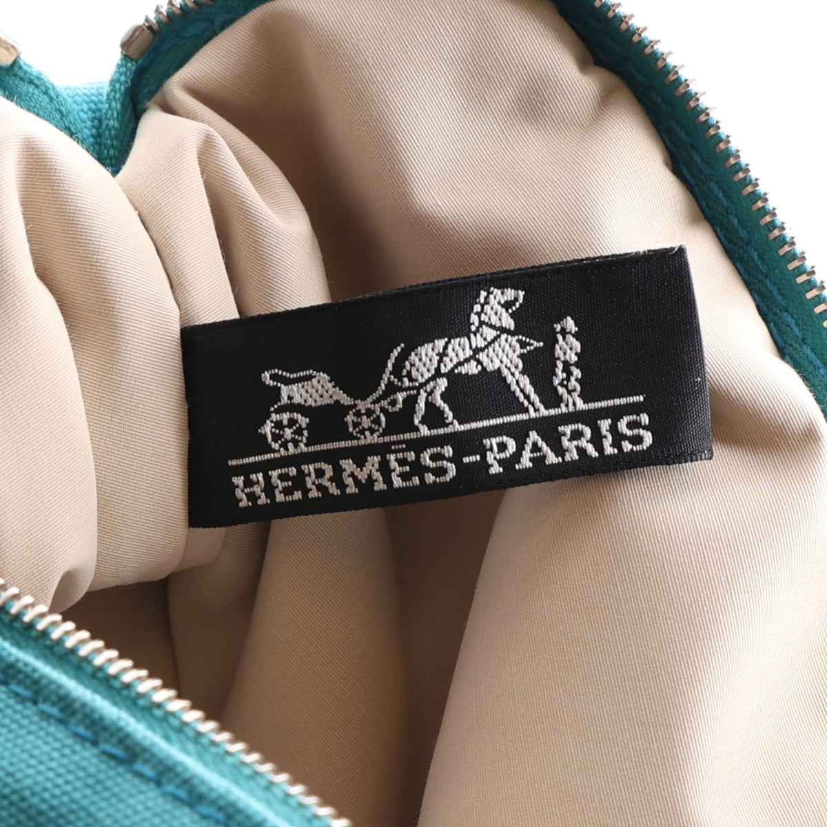 Cotton Canvas Mini Bolide Travel Cosmetic Pouch Bleu Horizon