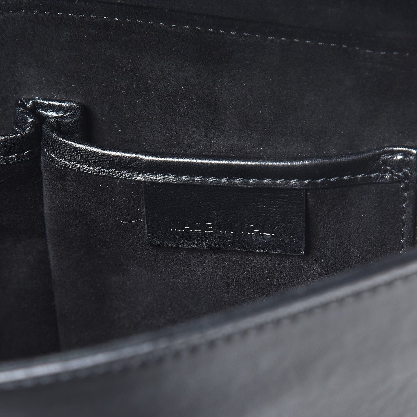 Calfskin Heroine Chain Satchel Black