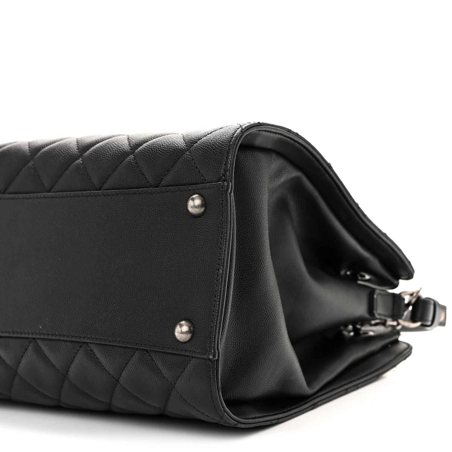 Chanel Caviar Quilted Medium CC Bucket Bag Black 10 of 11