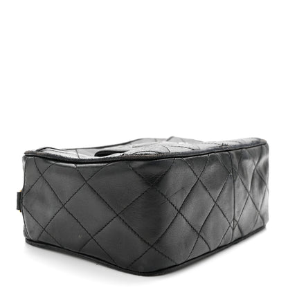 Chanel Lambskin Quilted CC Tassel Camera Case Black 4 of 13