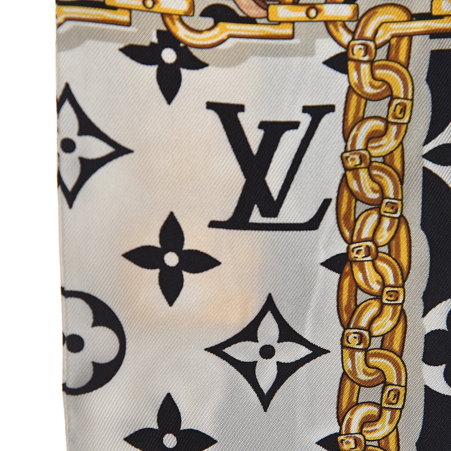 Louis Vuitton Silk Monogram Confidential Bandeau Black 4 of 11