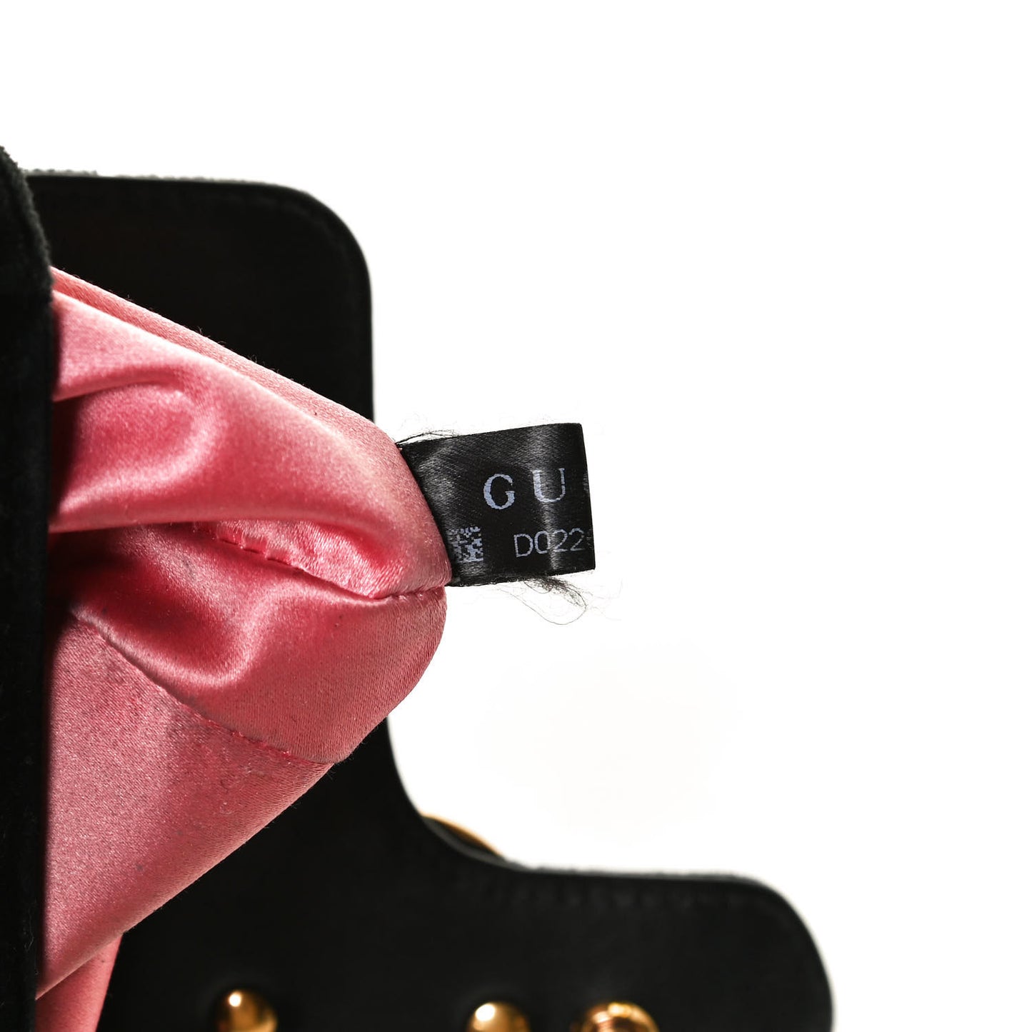Velvet Matelasse Mini GG Marmont Shoulder Bag Black