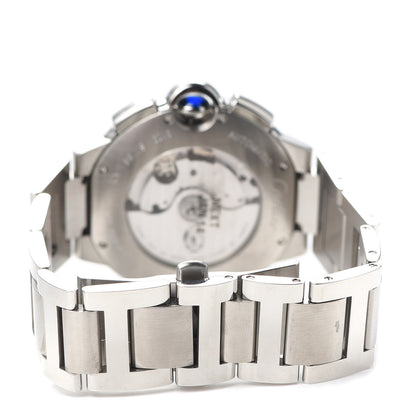 Cartier Stainless Steel 44mm Ballon Bleu De Cartier Chronograph Automatic Watch Black 2 of 5