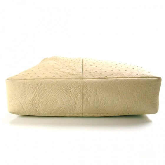 Ostrich Large Horsebit Chain Ivory