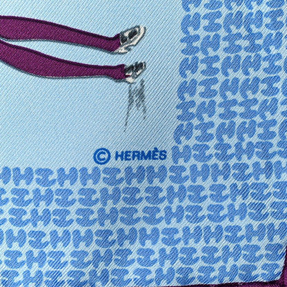 Hermes Silk Printemps Ete Automne Hiver Scarf 70 4 of 5