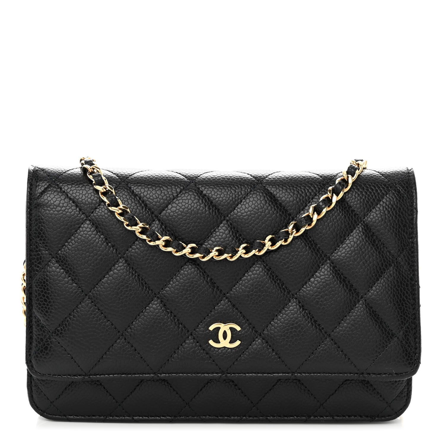 Chanel Caviar Quilted Wallet on Chain WOC Black 1 of 11