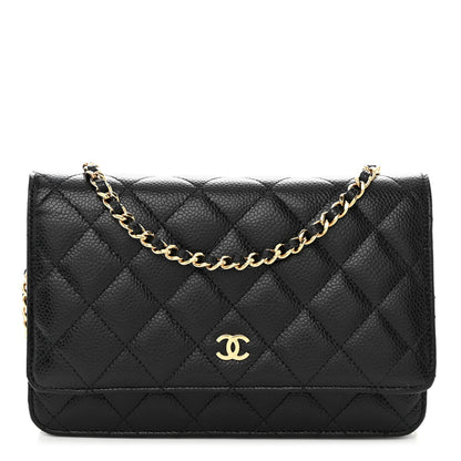 Chanel Caviar Quilted Wallet on Chain WOC Black 1 of 11