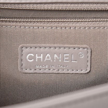 Chanel Calfskin Ombre Quilted Large Boy Flap Grey Beige 5 of 10